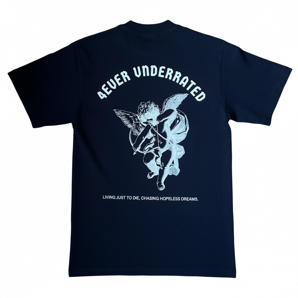4Ever Logo Cupid T-Shirt (Navy Blue)