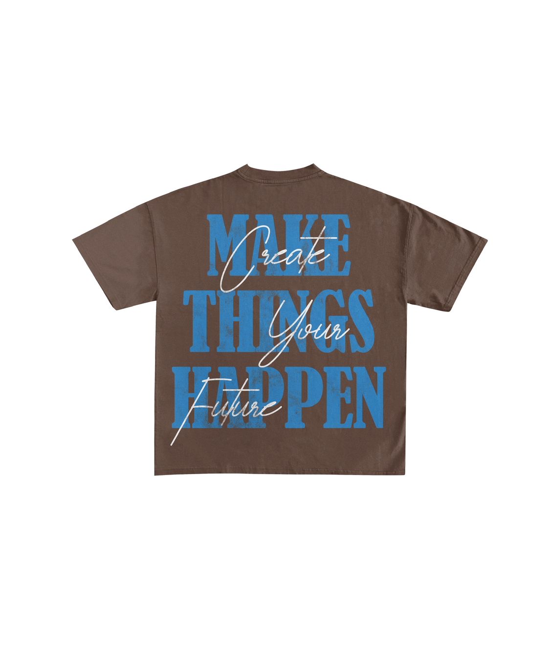 Make Things Happen Drop Shoulder Oversized (Mocha)